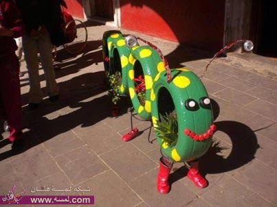 grey افكار لأطارات السيارات واستغلالها لمجلس طاولات والكثير 