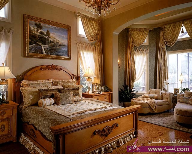 ديكورات غرف نوم زوجية رائعة ألوان الدهانات
