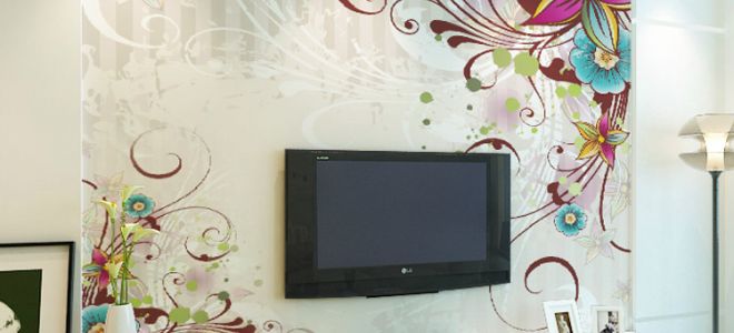 2013Korean-large-murals-living-room-TV-backdrop-wallpaper-bedroom-sofa-green-wall-clothing-flowers-densely-clustered