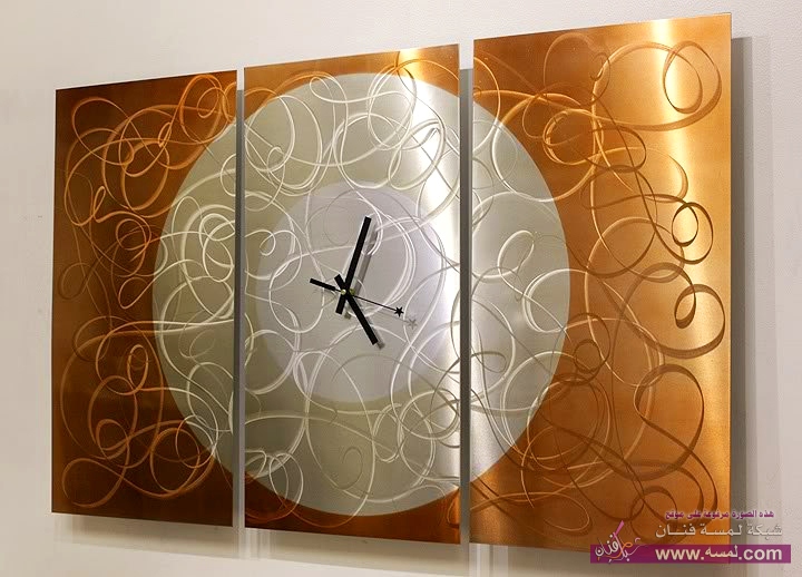 صورة_ساعات_جداريه_مزخرفه_جديده_k