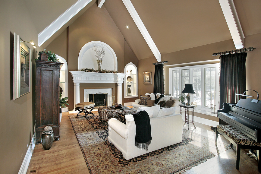 Living room in luxury home
