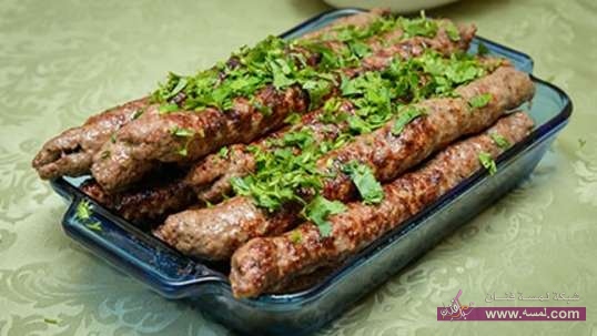 طريقة تحضير كباب لحم الغنم المشوى على الفحم 223756 طريقة تحضير كباب لحم الغنم المشوى على الفحم