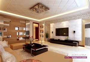 living-room-interior-design-with-gypsum-ceiling