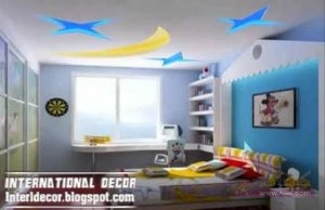 creative-ceiling-design-for-kids-room-stars-design