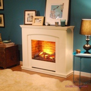 contemporary-white-dimplex-electric-fireplace-design-with-laminating-flooring-and-light-blue-wall-for-contemporary-famil