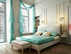 bedroom-curtains-designs-in-turquoise-color