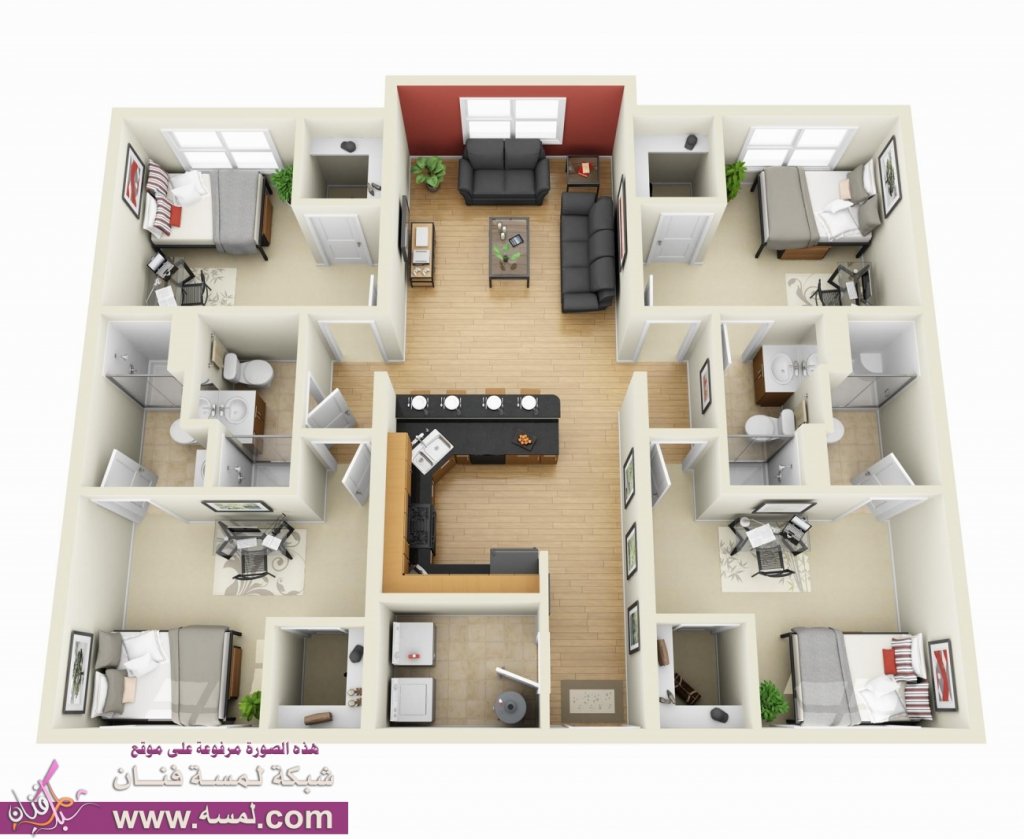 4-Bedroom_3D