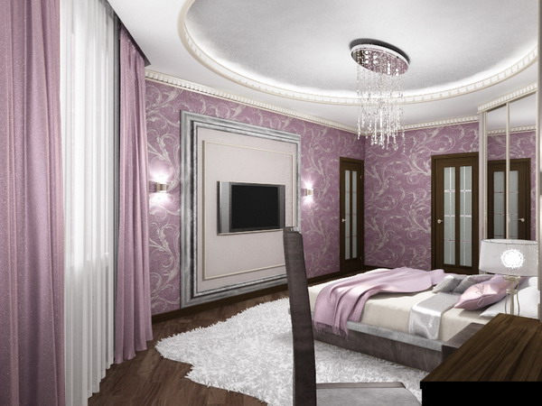 Bedroom-Pink-and-White-Color-Ideas-at-Apartment-with-Unique-Interior-Design-by-D-Proekt