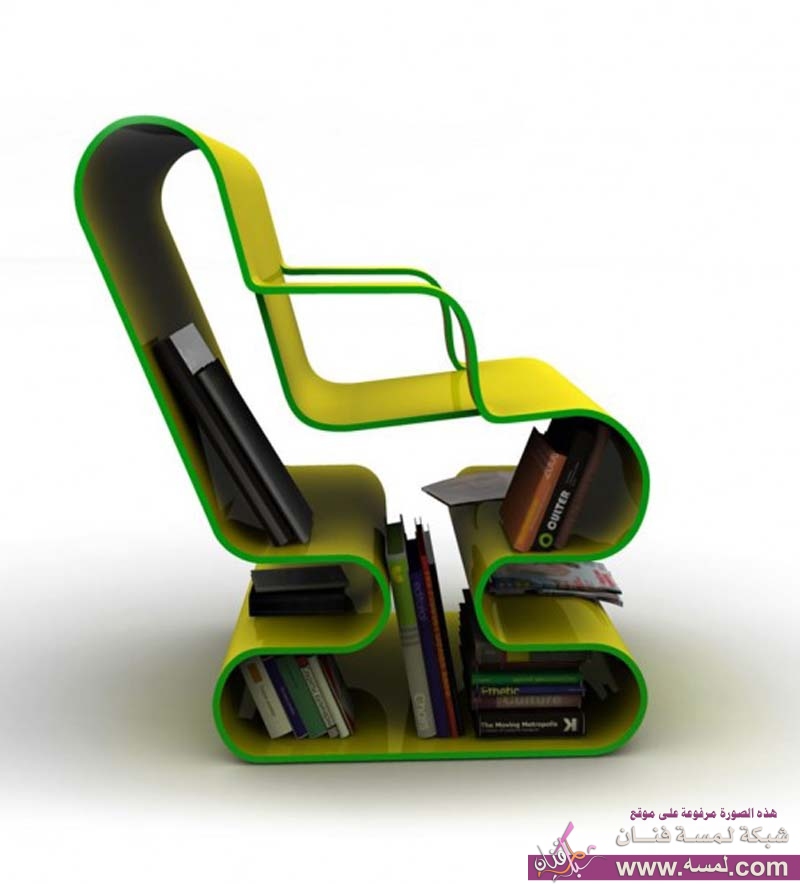 Fresh-green-and-attractive-yellow-color-in-lounge-chair