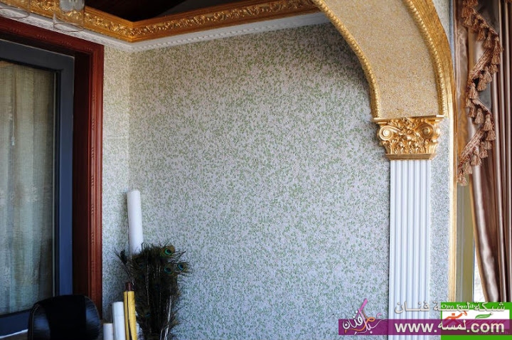 grey ديكورات تحفة دهان للحائط 2014