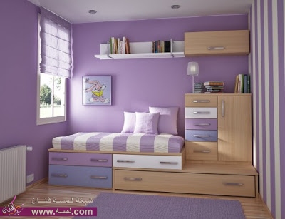 Purple-wall-paint-for-boys-bedroom