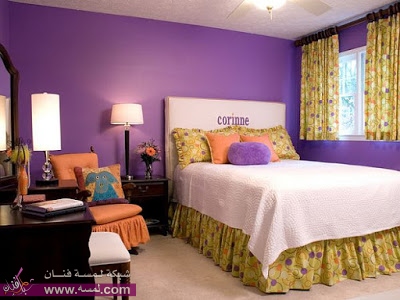 Purple-wall-paint-for-girls-bedroom-2