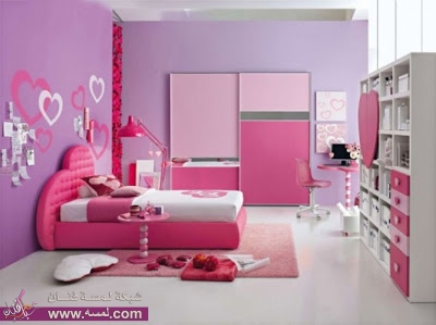 Purple-wall-paint-for-girls-bedroom
