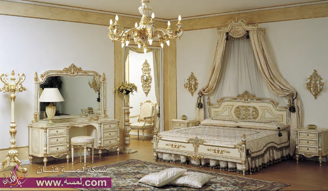 غرف نوم بتصاميم فرنسية ديكورات Q99lF شبكة لمسة فنان