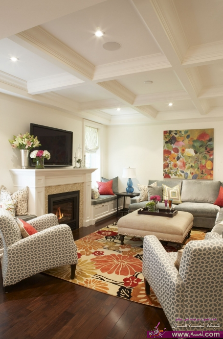 Stylish-living-room-with-gypsum-ceiling