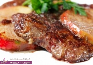 طريقة عمل لحم العجل بالتفاح Veal with apples 300x210 طريقة عمل لحم العجل بالتفاح