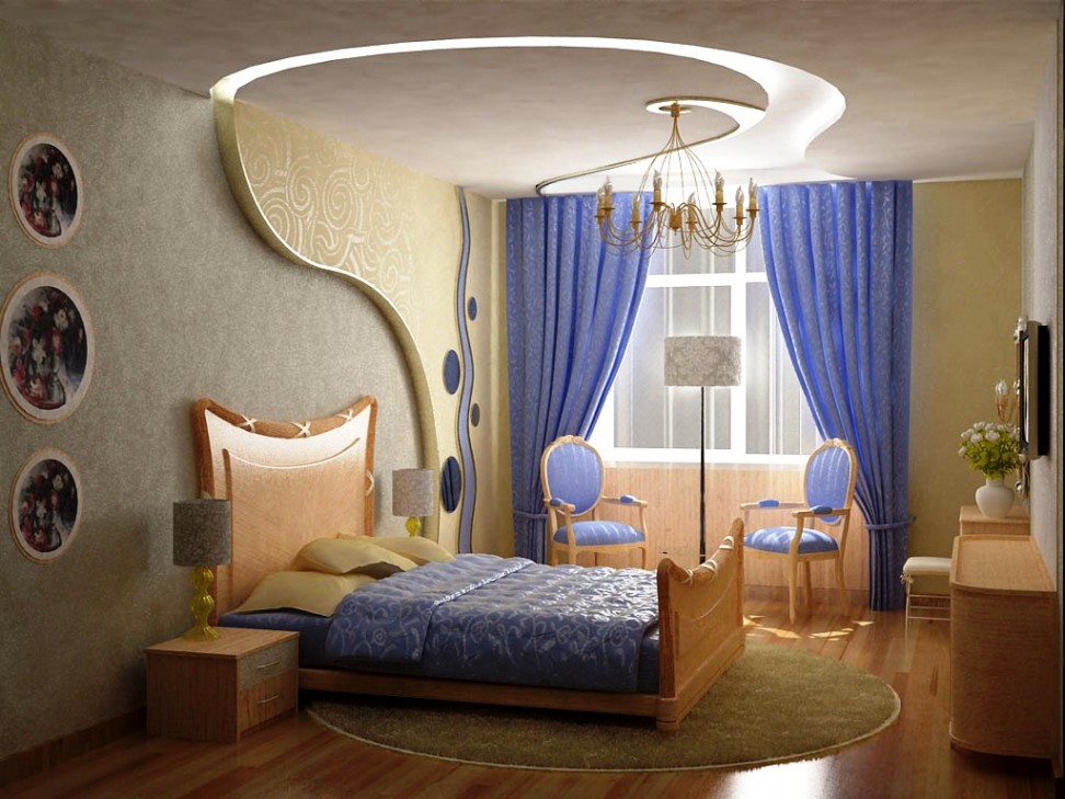 bedroom-glamorous-brown-and-blue-color-scheme-bedroom-design-idea-with-gray-brown-wall-with-pictiures-brown-blue-blanket-blue-bed-sheet-and-brown-pillows-window-with-blue-curtains-brown-desk-wit-972x729