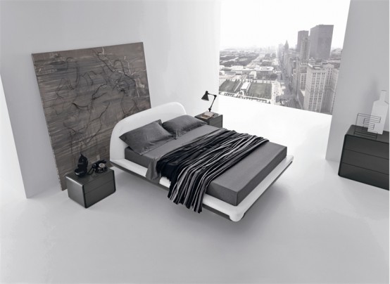 grey ديكورات غرف نوم 2014 , دهانات غرف نوم مودرن 2015