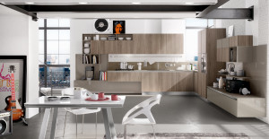 masculine-kitchen-idea-also-wooden-cabinet-plus-shelves-with