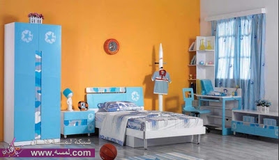 orange-wall-paint-for-boys-bedroom+-1