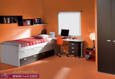 orange-wall-paint-for-boys-bedroom+-3