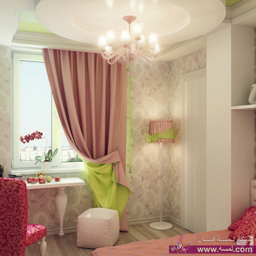 pink-and-green-bedroom-for-girl