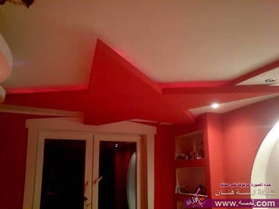 ديكور-سقف-غرف-اطفال-حمراء