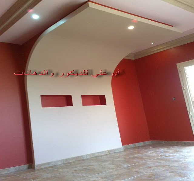 ديكور اسقف للفلل 2014 ديزاينات جبس للاسقف 2014 احدث الدهانات شبكة